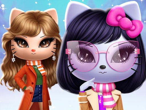 Equipe de Gatos Inverno Vestir - crazygames