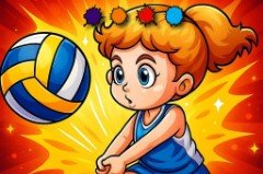 Colorir Divertido de Vôlei - crazygames,crazy games,free games,h5 game, free play,free crazy games