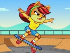Garota Gato Skatista - crazygames
