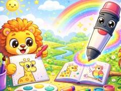Livro de Colorir Mágico para Pequenos Artistas - crazygames