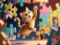 Quebra-cabeças Engraçado: Gatos - crazygames
