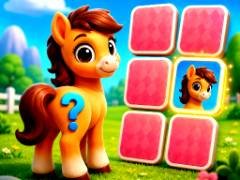 Quebra-cabeça de Memória do Pônei Fofo - crazygames
