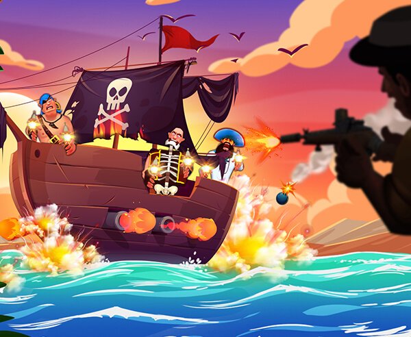 Caça aos Piratas - crazygames,crazy games,free games,h5 game, free play,free crazy games