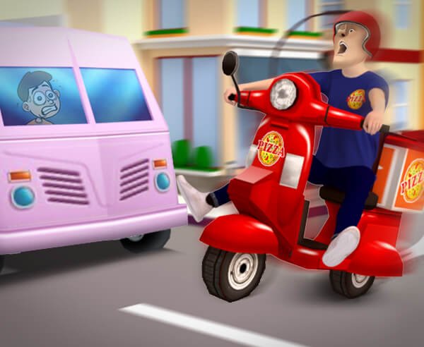 Corrida de Pizza - crazygames
