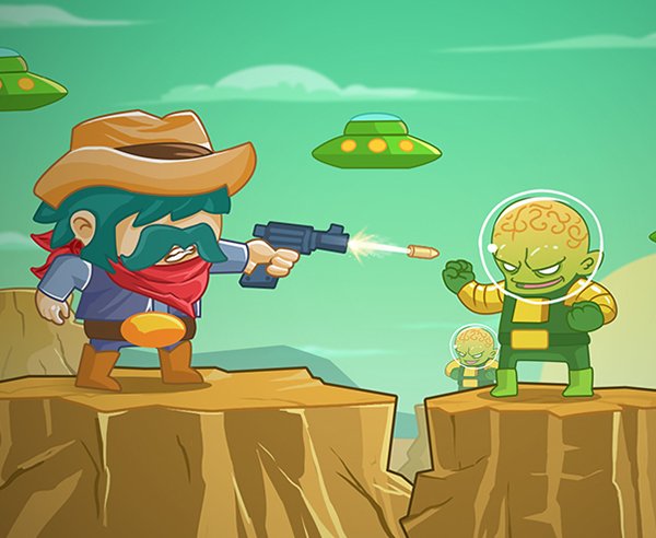 Cowboy contra Marcianos - crazygames